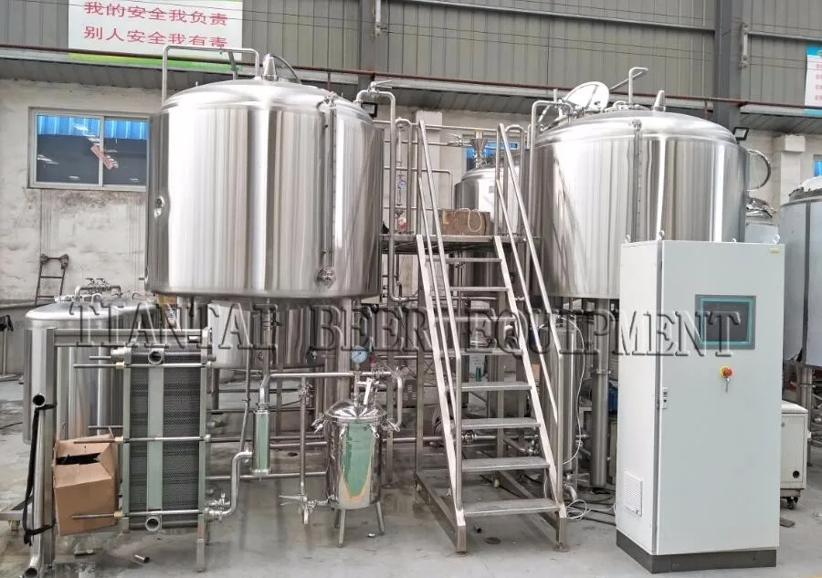 Tiantai 2000L steam customized beer brewery equipment microbrewery system brewing machine