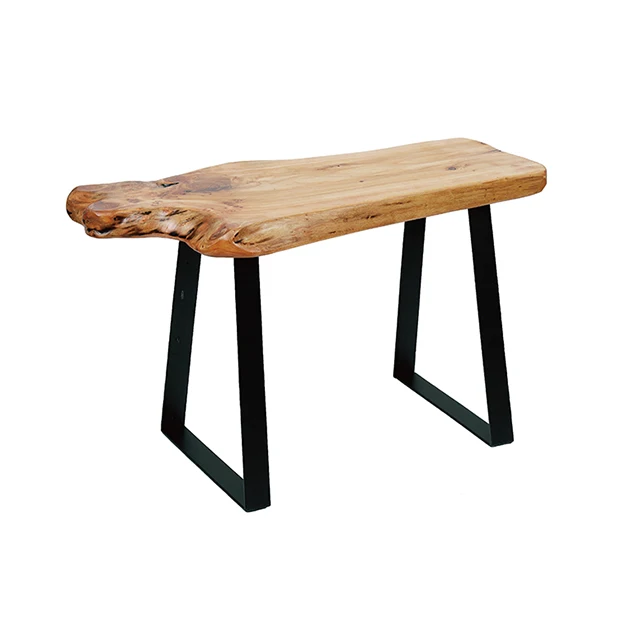 
 Верстак из кедра с металлическими ножками, скамейка из натурального дерева ручной работы  