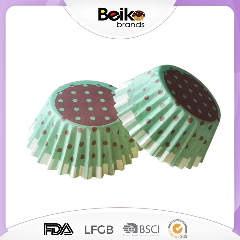 
Birthday Party Cake Cups Decorations Green Polka Cake Cup Dot Mini Cupcake Cups 