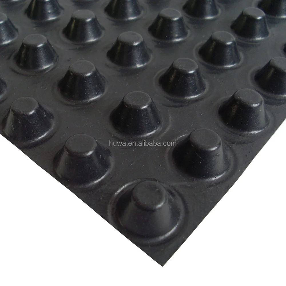 
plastic garage green roof system basement supplier drainage waterproofing sheet 