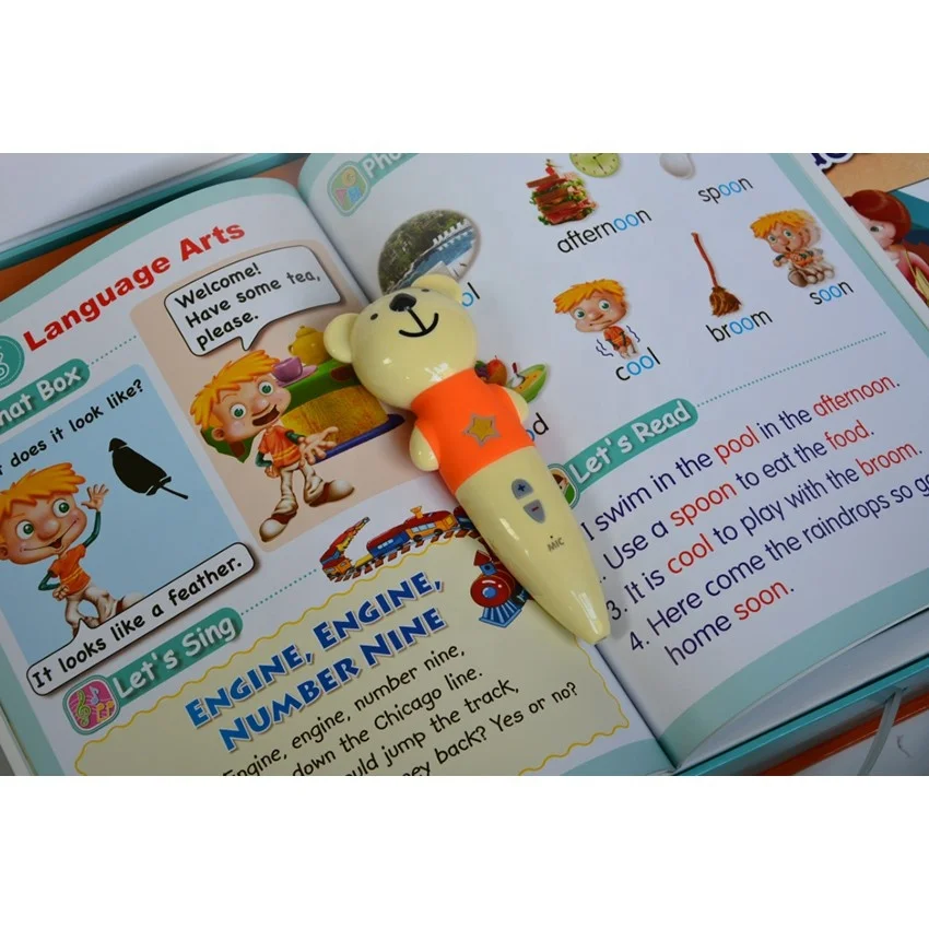 Best selling smart pen with abc english touch speak learning reading coding talking audio books for baby kids students children
