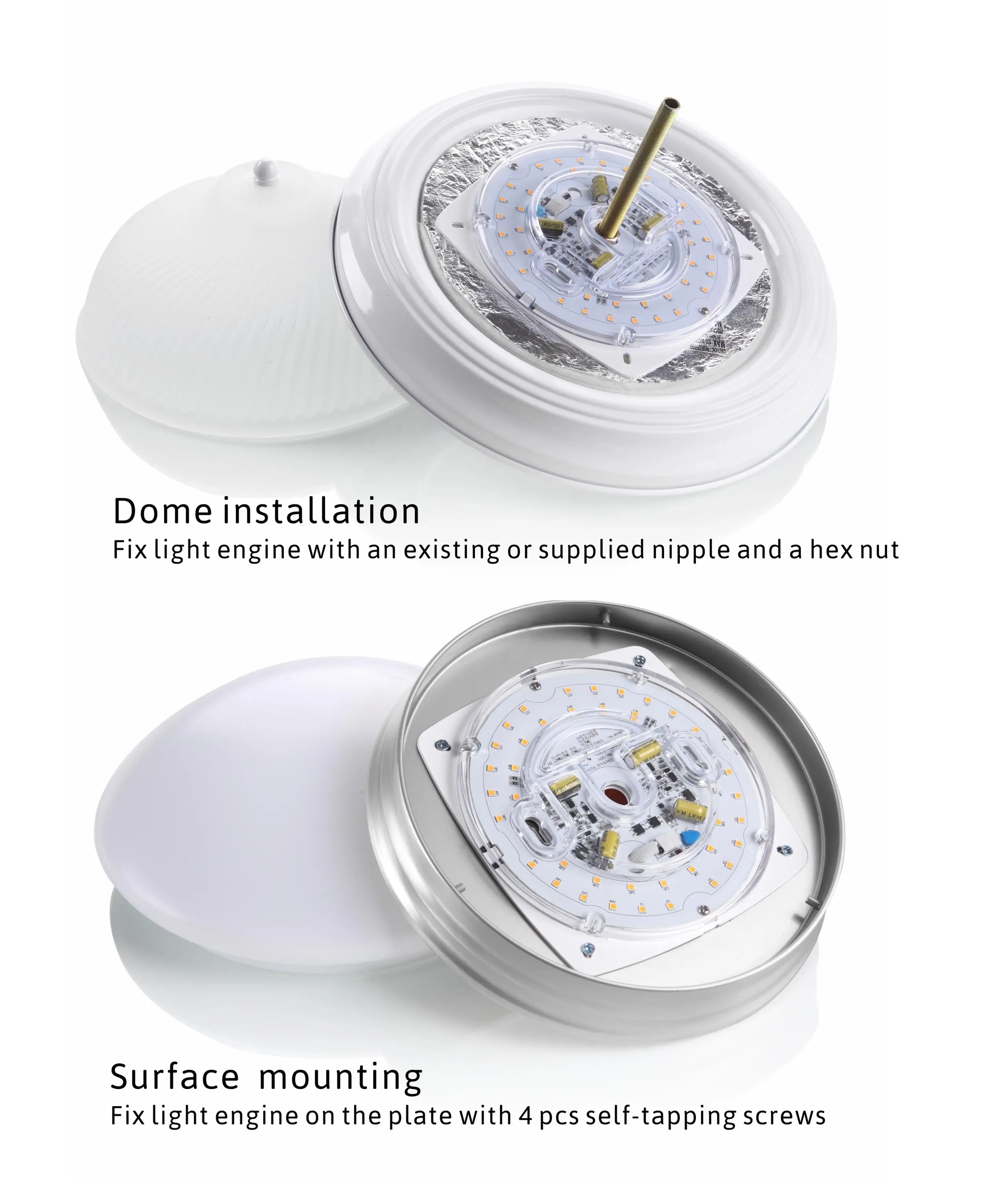 
Work under AC120-277V 26w Vealite 5.5' UL listed 0-10v dimming round LED light engine module led light 