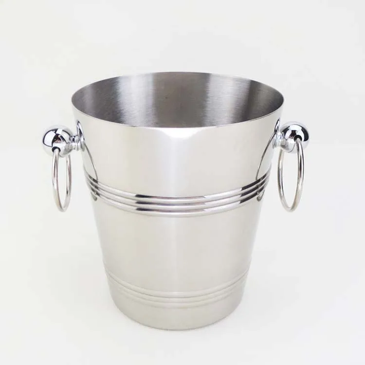 
Stainless steel large metal ice bar bucket for party, champagne, wine, beer 