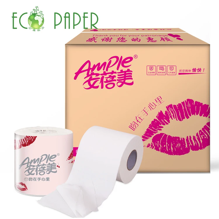 
Wholesale Core Standard Roll 3 ply Toilet Paper Roll China Tissue Paper 