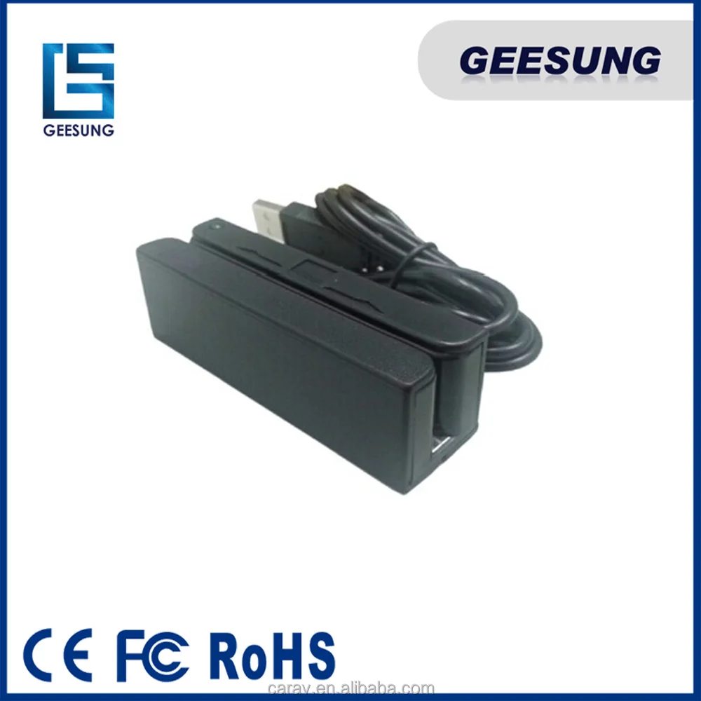 USB swipe 3 tracks Magnetic Stripe Card Reader Writer for vending machine