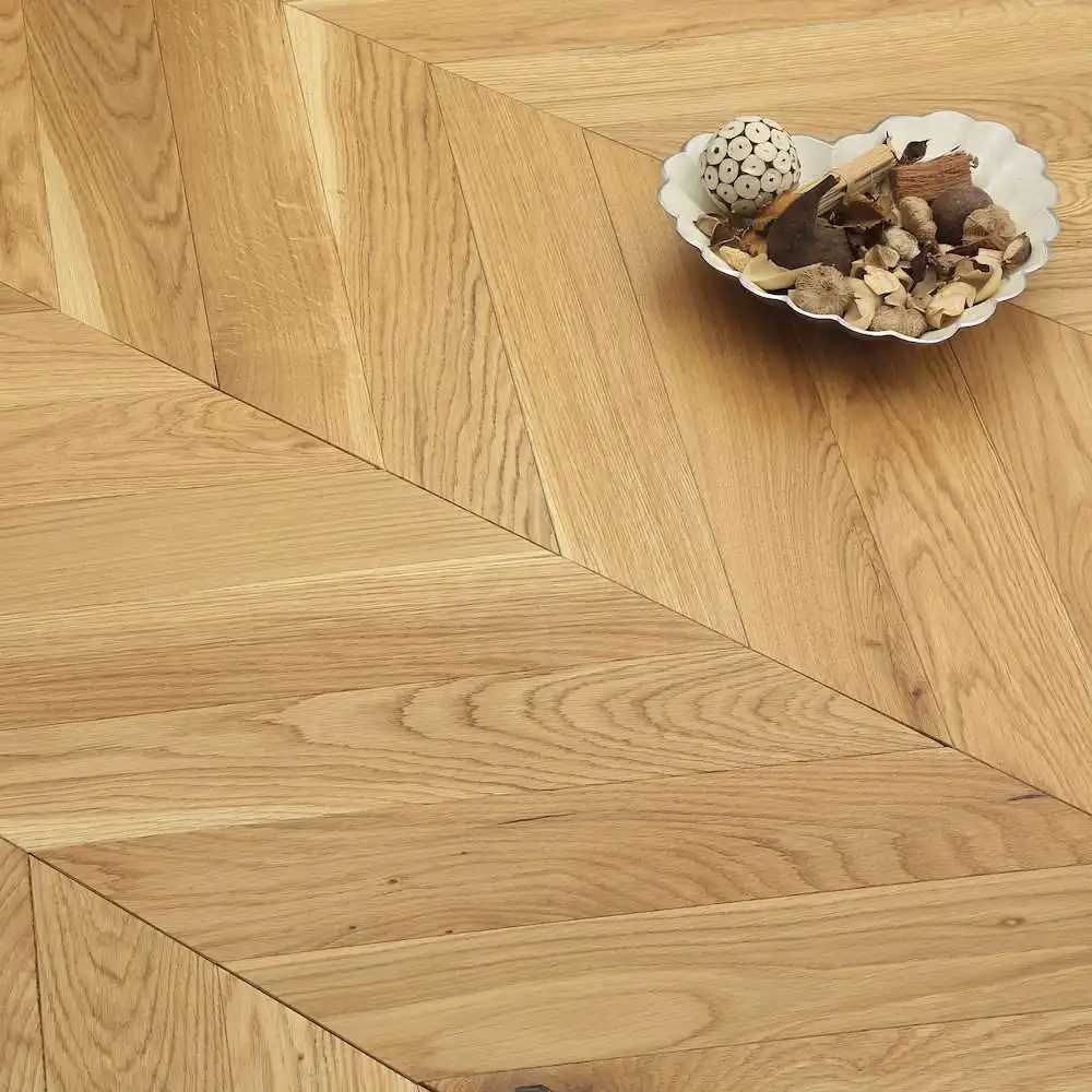 Engineered Hardwood Flooring chevron parquet Brushed wood parquet flooring