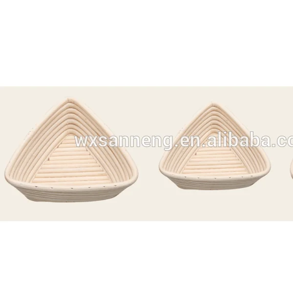 Home Used Mold Bread Decoration Tools Triangle Natural Colored Ferment Basket