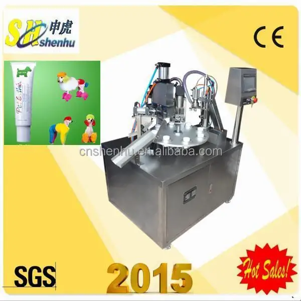 China manufacturer Shanghai toothpaste/cream tube filling (80-100per/min) hot air sealing