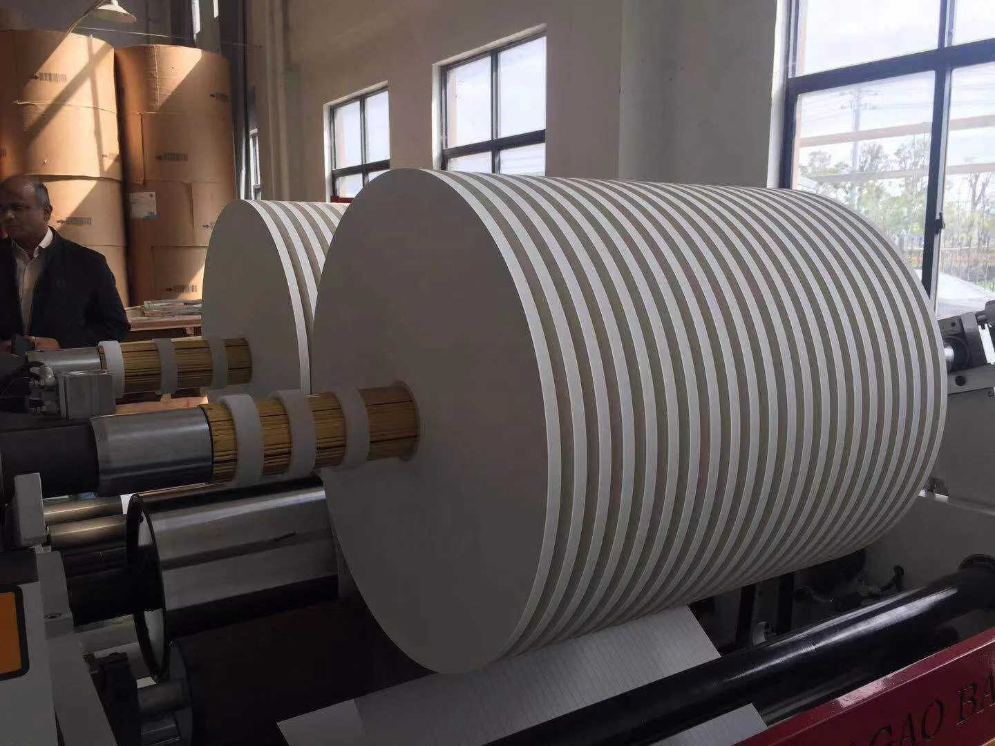 BDFQ Series Full Automatic Paper Straw Slitting Machine Paper Straw Raw Material Slitting