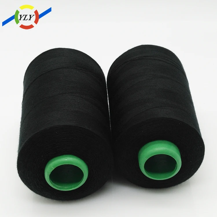 Chinese supplier cotton stock lot raw materials polyester cheap sewing thread 40/2 20/3