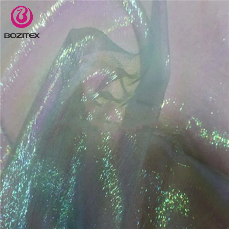 cheap glitter organza fabric for decoration