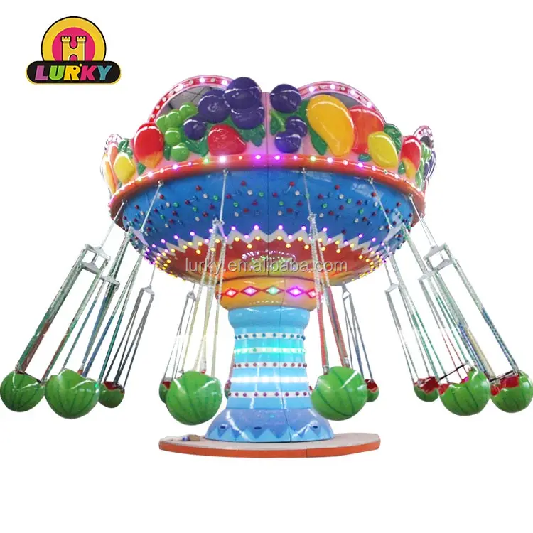 Swing Chair Rides Hot Sale Amusement Park Rides Watermelon Flying Chair Rides