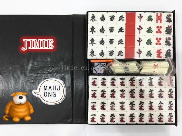 
high quality red malaysia mahjong set 