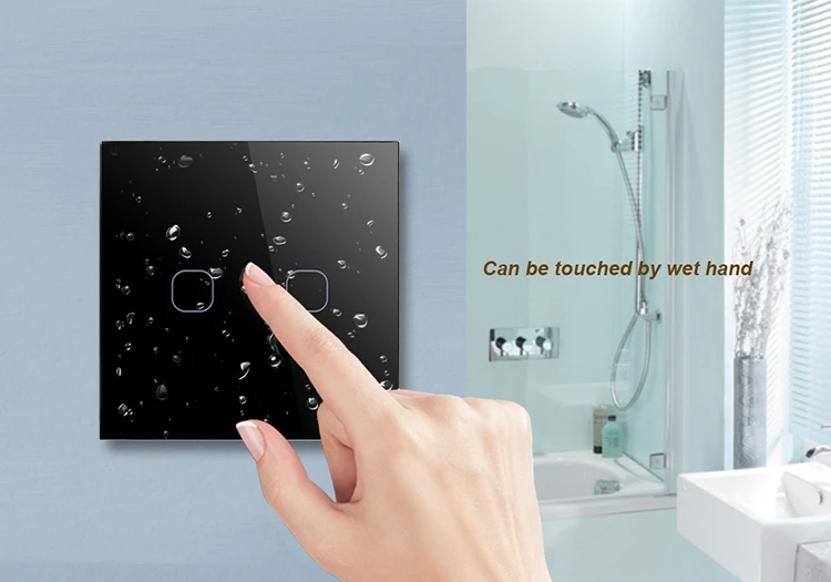 EU/UK Standard SESOO  Smart home automation 3 Gang smart wireless Wall LED Light Remote Control Touch Switch
