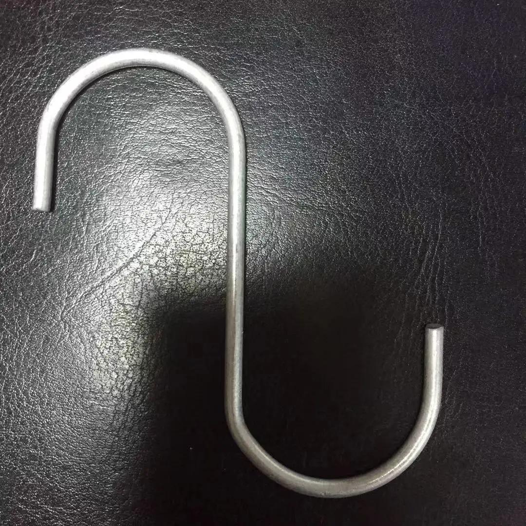 Stainless steel S type shape hook metal J hook, S hook for kitchen hanger