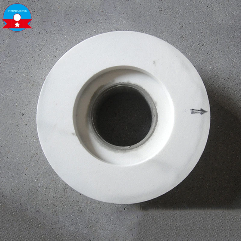 Hot sale corundum one side recessed vitrified grinding wheel for stainless steel