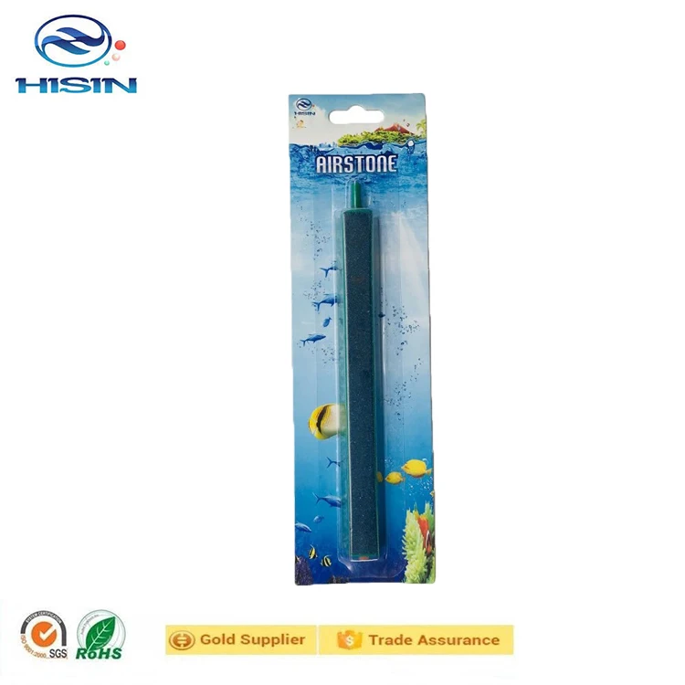 Aquarium Tank Aeration Long Green Plastic Casing Bubble Air Stone