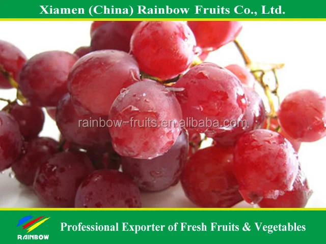 Fresh Chinese table grape red globe grape red grape to India asia market