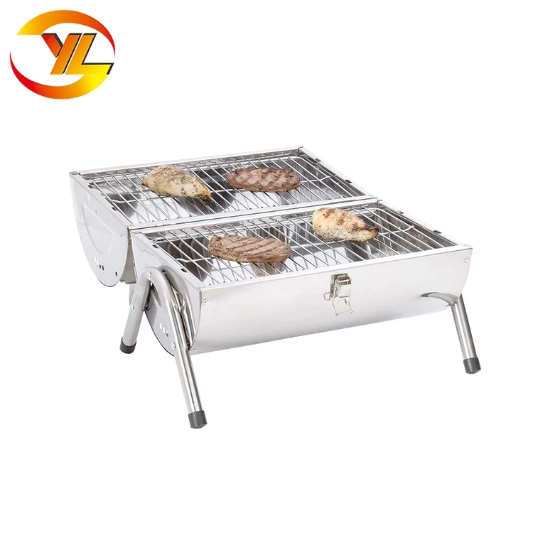 YL1017# S/S goat/pig spit roast rotisserie bbq grill, double barrel charcoal bbq grill with good price