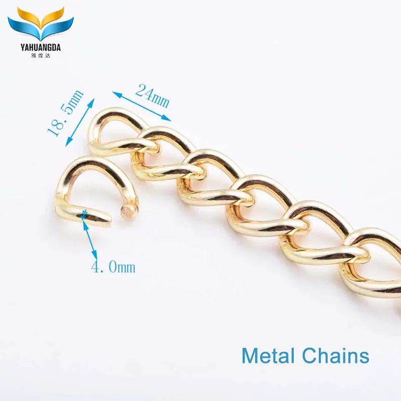 Meral fashion women leather bag chain bag fittings iron chain aluminum chain for handbags