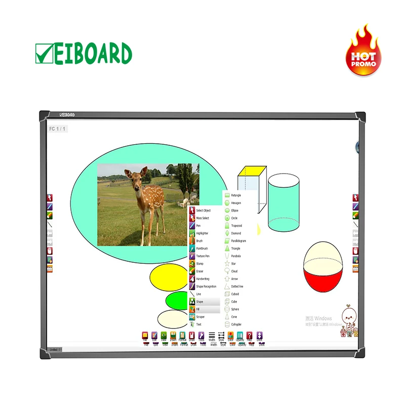 Top 10 China All In One Promethean Interactive Whiteboard Price for Classroom