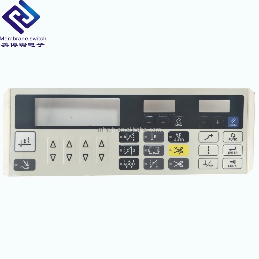 China diy screen printing self adhesive Lexan polycarbonate membrane keypad overlay