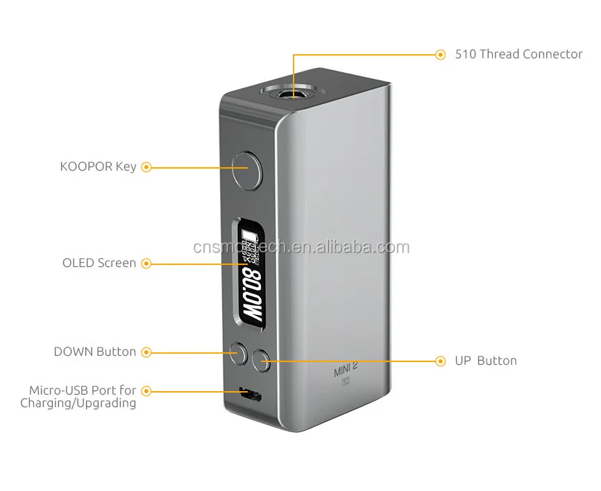 
2016 new coming SMOK Koopor Mini 2 with Helmet Tank Smok Koopor Knight 80W TC Kit 