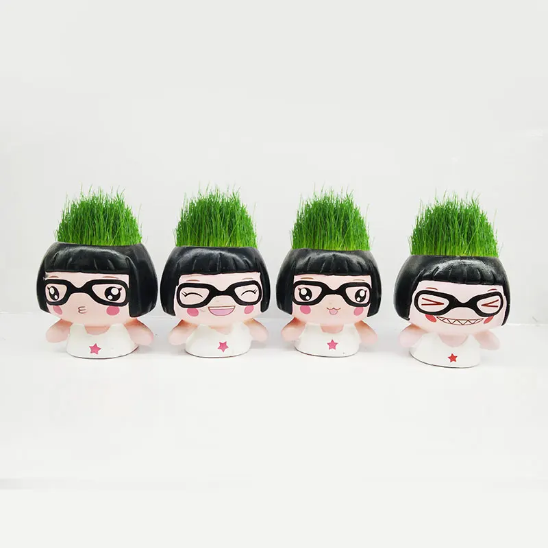 
Eyes baby ceramic cartoon furnishing articles Miniature potted plant cultivation 