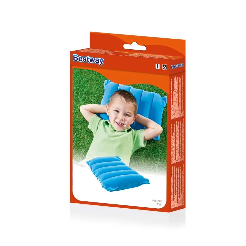 Bestway 67485 38cm x 24cm x 9cm  flocked air travel pillow for children cushioned seat
