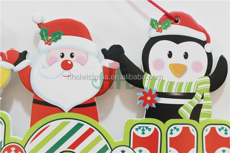 Yiwu Christmas paper snowman hanging decoration