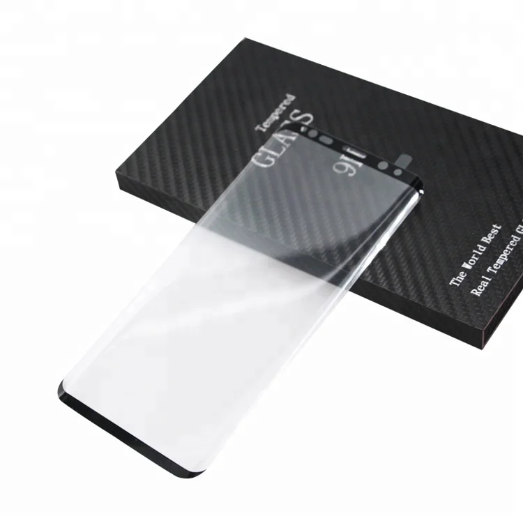 
Sensitive Touch Full Glue Glass For Samsung Galaxy S9 3D Curved Tempered Glass Screen Protector 