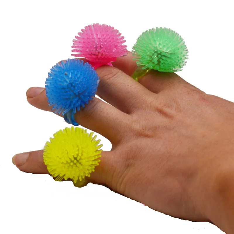 Hystrix 3 light led flashing jelly Ring