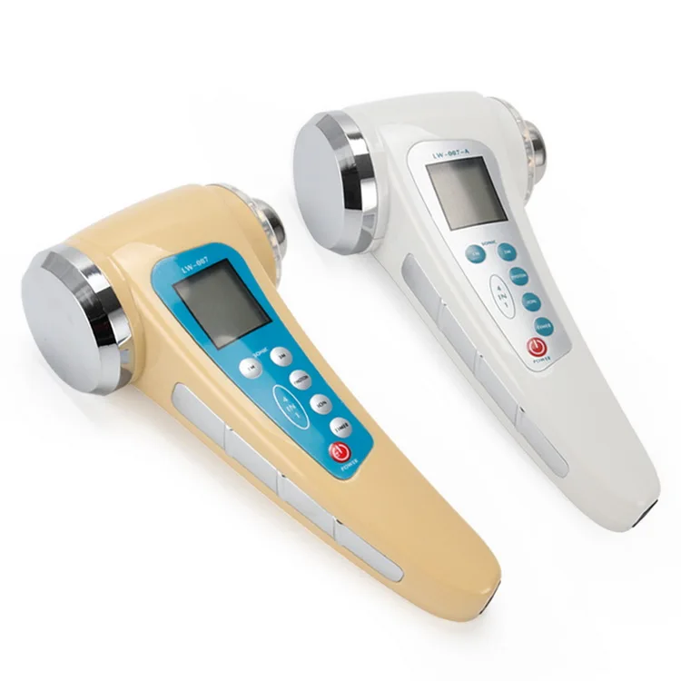 Portable handheld ion ultrasound   beauty machine  SC396    Facial Firming  Led Light Therapy   Device