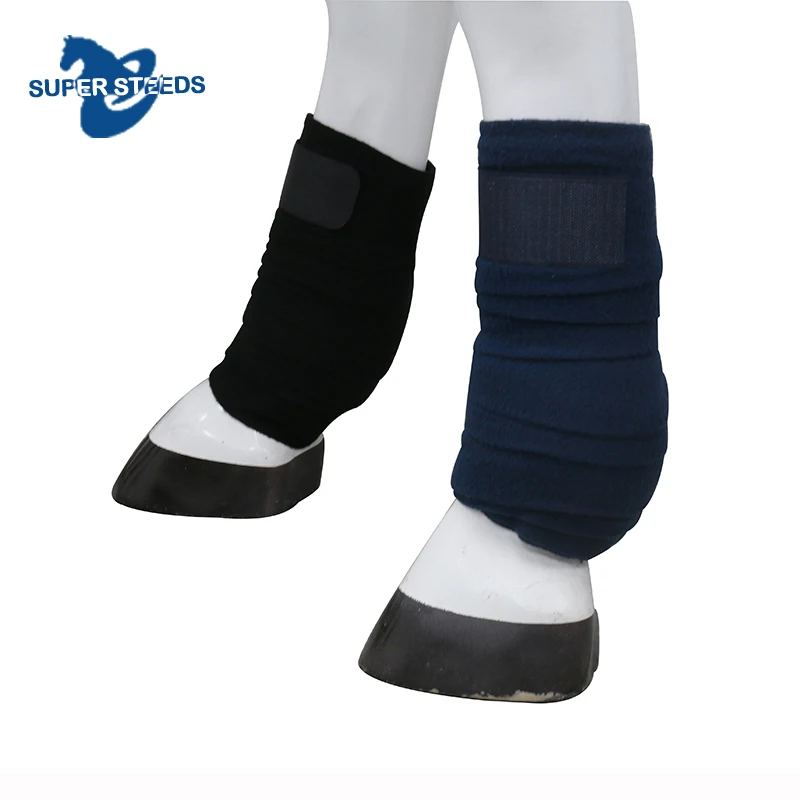 Equestrian Fashionable Lightweight Fleece Horse Tendon Boots Soft Cohesive Horse Bandage for Safety Protection for Horse Riding