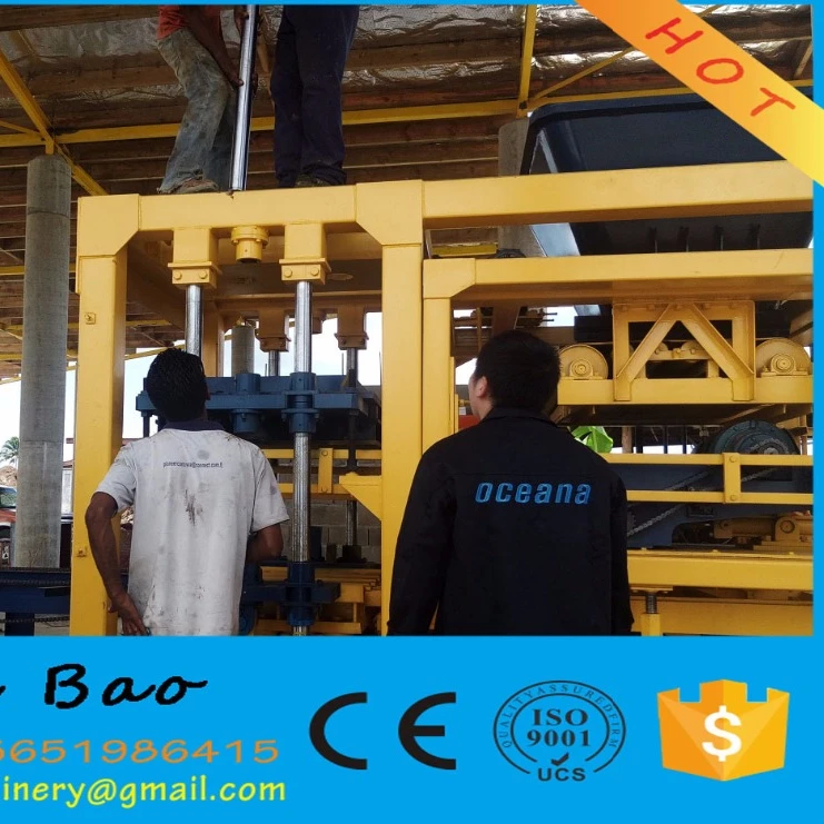 QT8-15 hydraulic press machine for making lego brick ecological