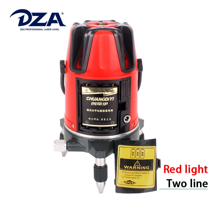 Dza Cross Two Beam Auto Handy Tripod Hot Fashion Small Laser Level With Power Red Line