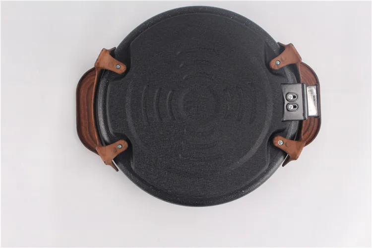 40cm Round CE Multi CE Temper Glass Frying Hot Pot Electric Pizza Pan