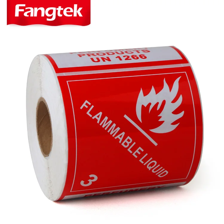Customized 500pcs/roll Fragile Stickers Red Careful And warning stickers packagingShipping RED Warning Labels Fragile Stickers
