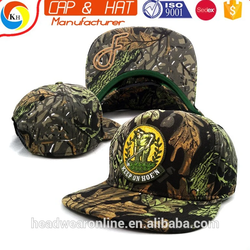 Хлопок воск набивные ткани Snapback Буш шапка с вышивкой логотипа