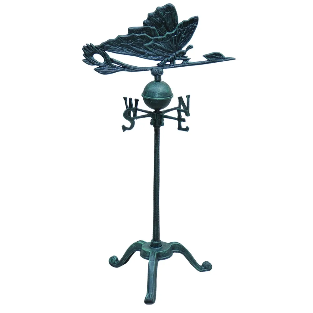 Garden cast aluminum rooster wind vane supplier