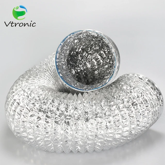 Aluminum Foil Round Flexible Duct Waterproof  4/6/8 inch Ventilation Pipe