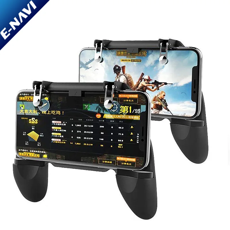 2019 Newest W10 Game Handle Sensitive Shoot Aim Buttons PU BG Mobile Game Joystick