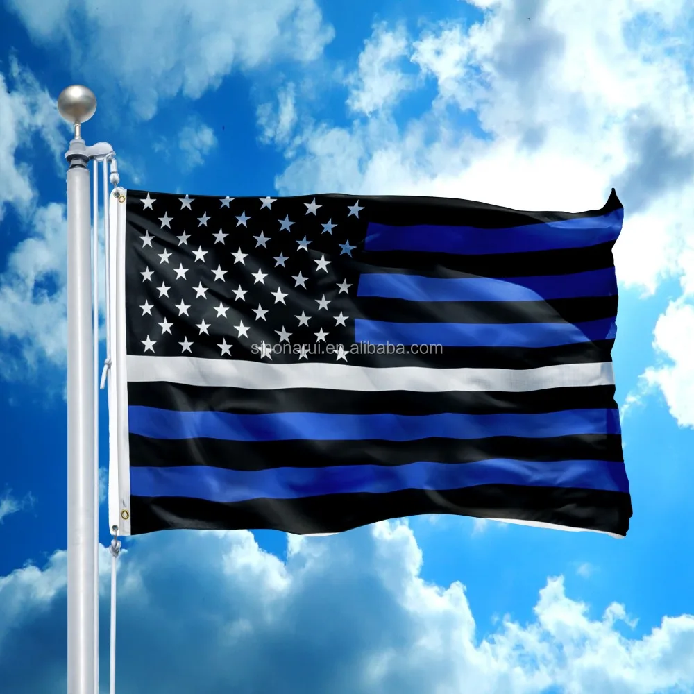 Wholesales Best Selling Products custom flags 3x5 Foot Thin White Line USA Flag