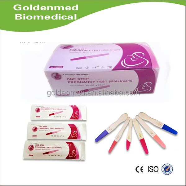 
2019 hot sale! HCG Pregnancy Test Kit use at home, in hospital for mama perfect testing 
