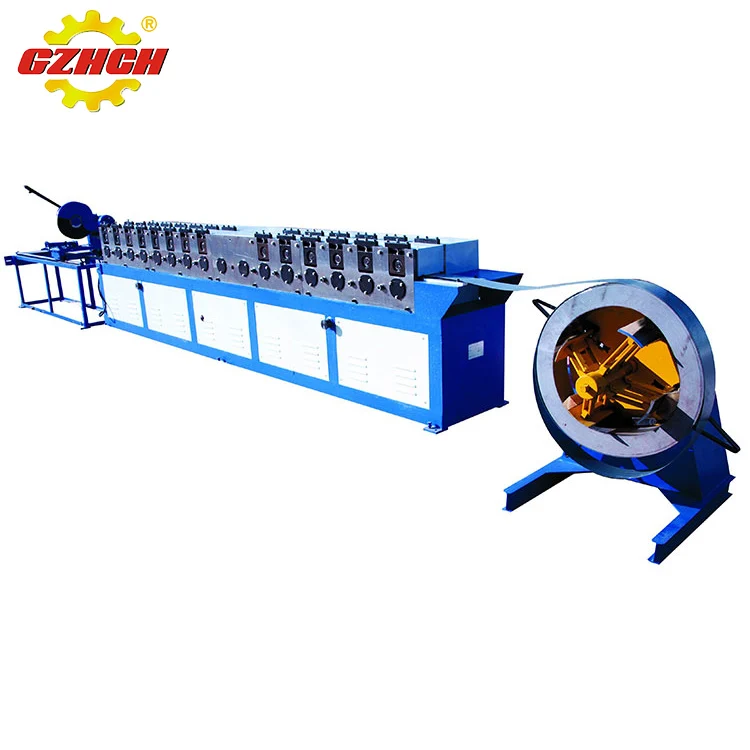 Professional automatic galvanized sheet square duct metal TDC flange forming machine