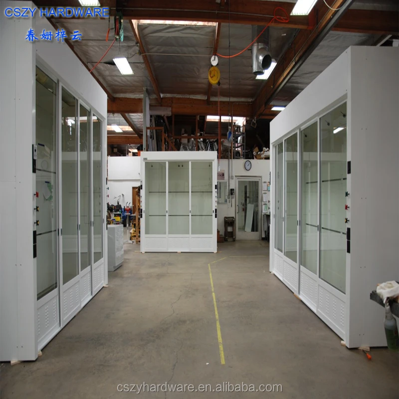Lab Furniture Chemical Resist Walk In Fume Hood For Big Equipment