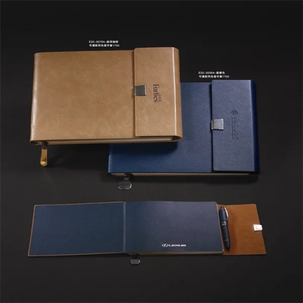 Matt paper customize 2018 agenda bulk spiral lock leather diary notebook Elastic strap LOGO Year plan journal