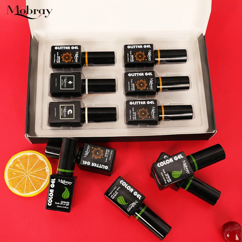 Soak Off UV LED Manicure Varnish Kit 12ml Long Private Label Uv Gel Nail Polish Hot Sale Pure Color Gel Nail Art Beauty