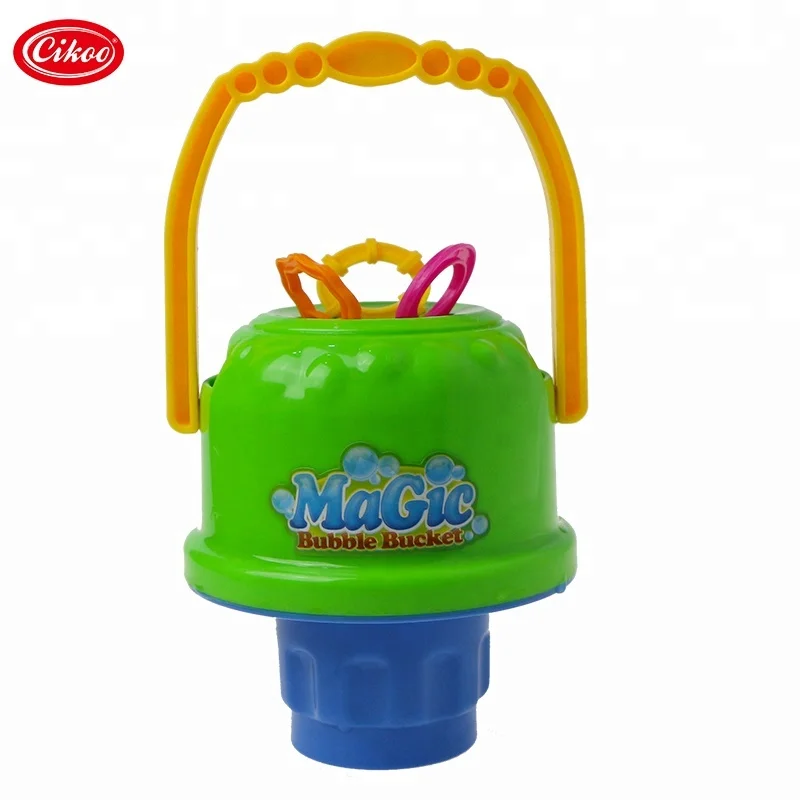 2019 magic bubble bucket with sticks for kids games bubble toys