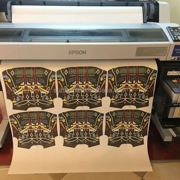 1118mm 44' x100m 100gsm high speed sublimation transfer paper for fashion garments on E pson Sure Color F6200